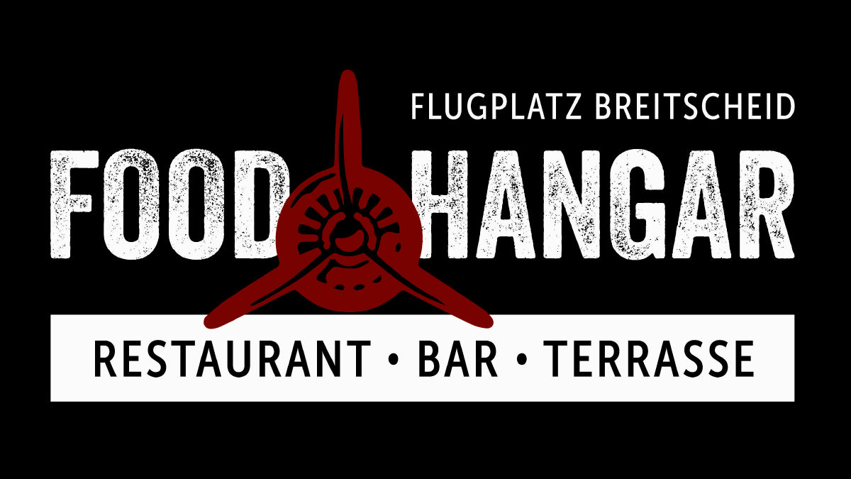Logo FOOD HANGAR am Flugplatz Breitscheid